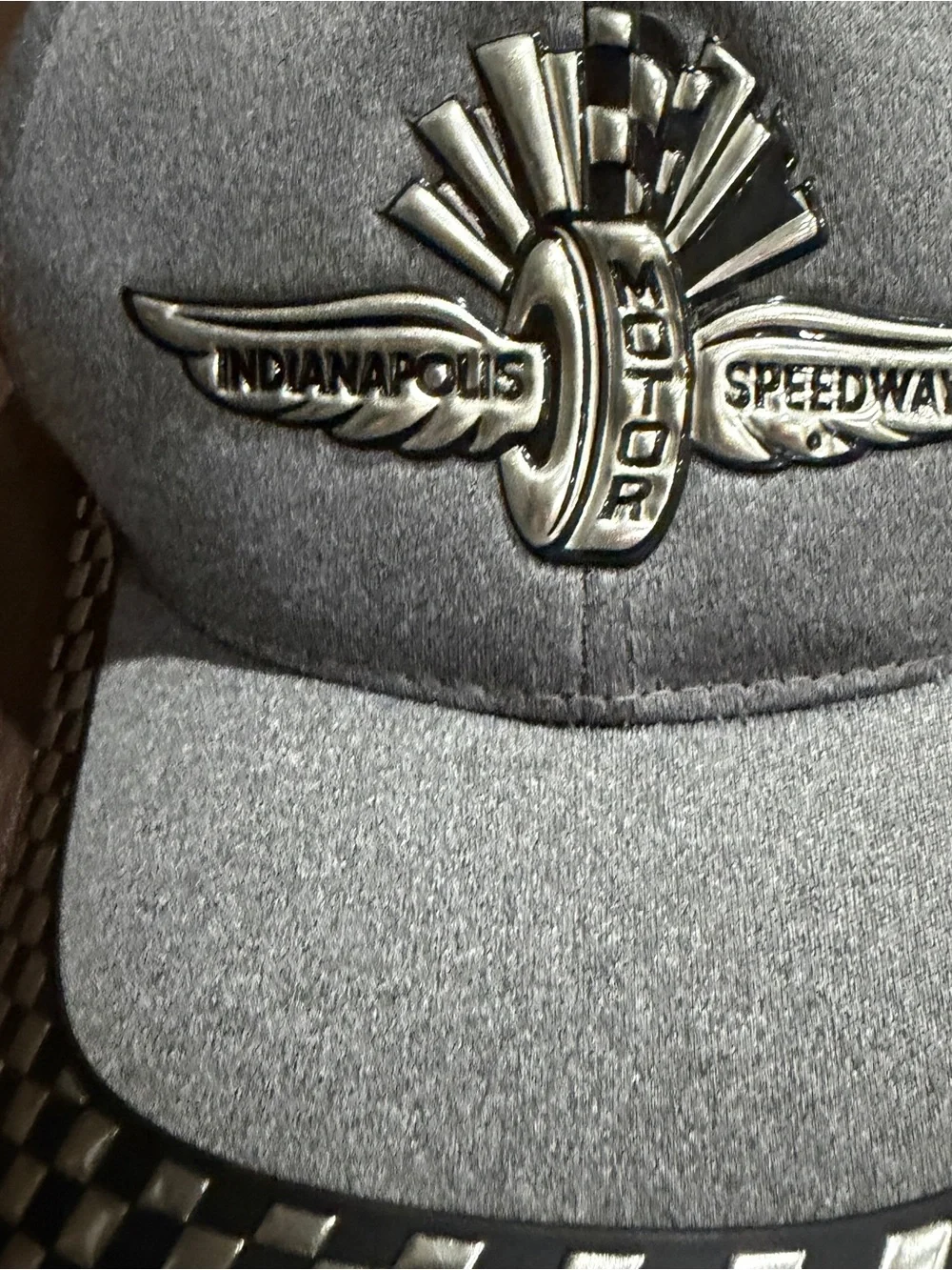 Indianapolis Speedway Patch Baseball Cap - Gray with Silver Accents
